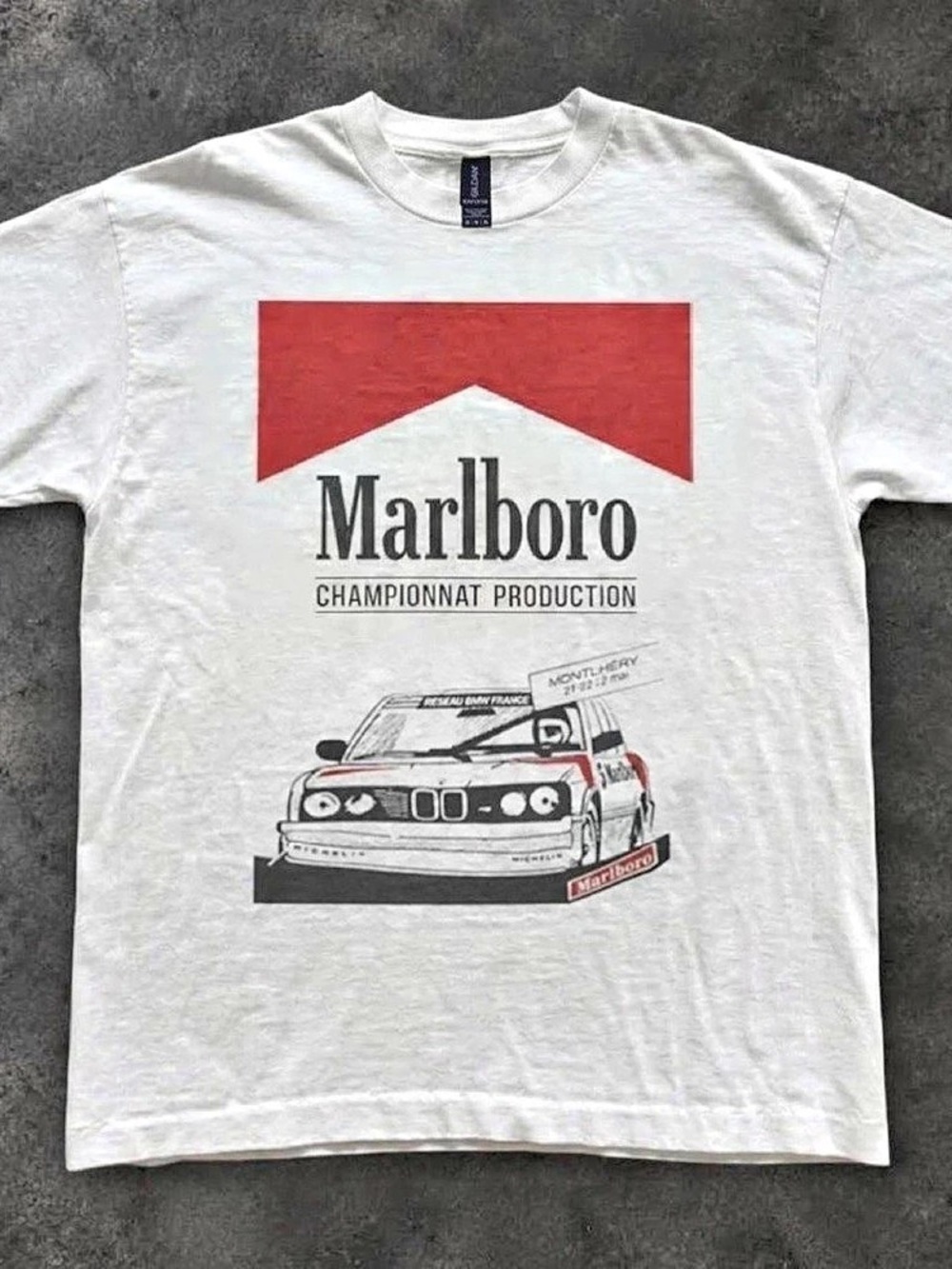Marlboro Graphic Tee in White & Red Like New
